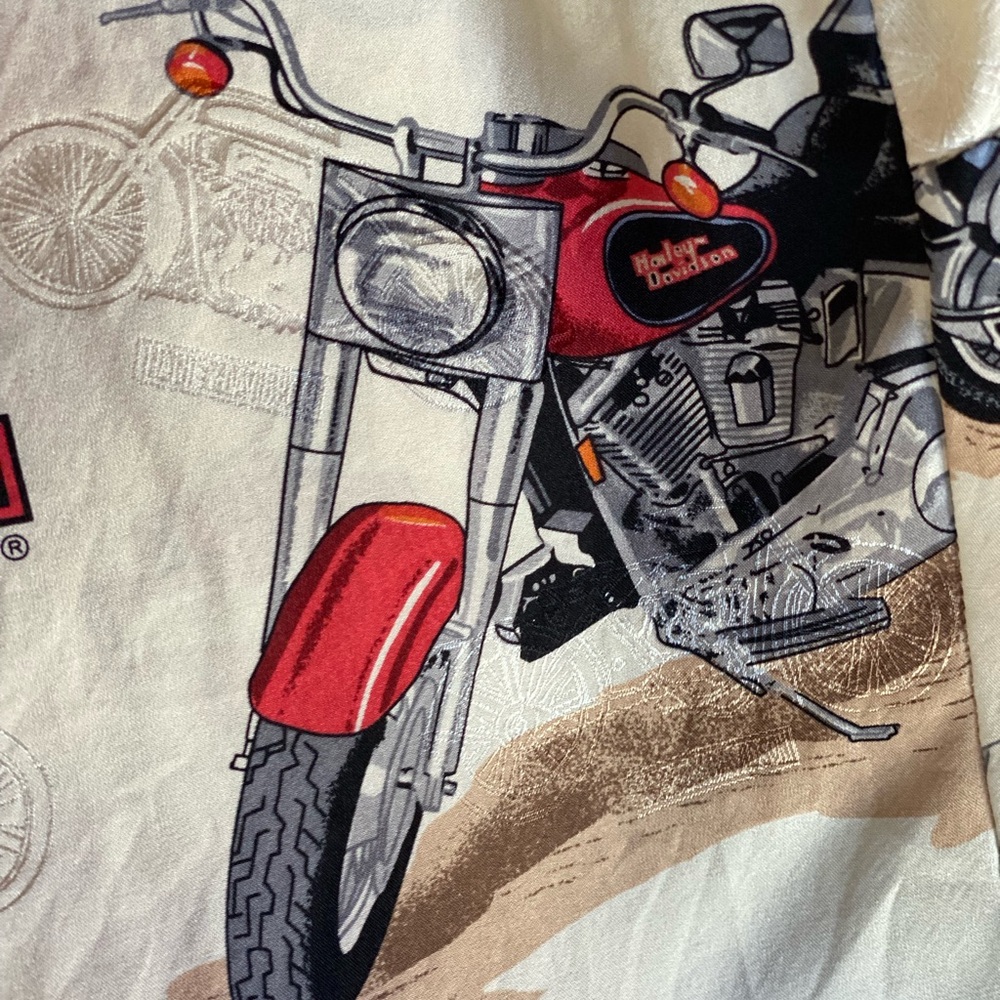 Harley-Davidson Red Black Motorcycle Graphic Women’s Top